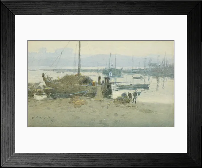 Framed Print : Tanabe Harbor, 1903. Creator: Nakagawa Hachiro