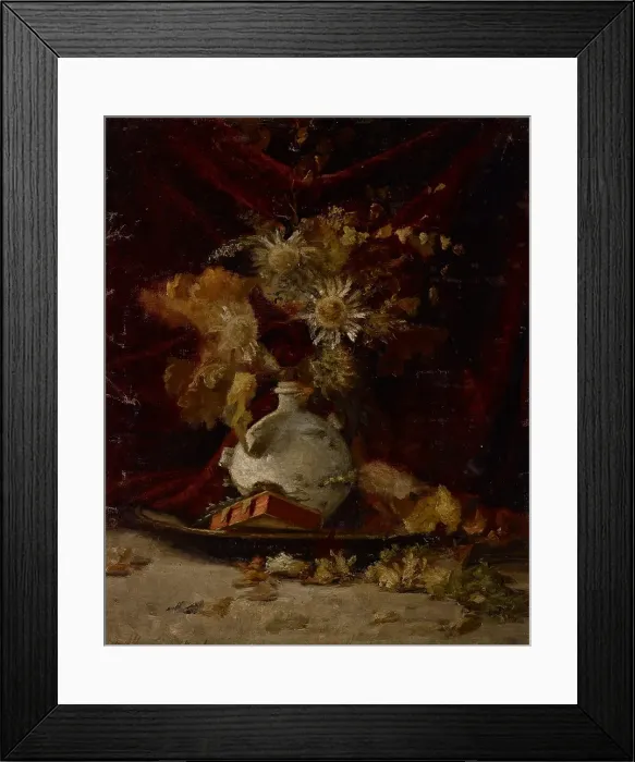 Framed Print : Still Life, about 1880-1885. Creator: Theodore Clement Steele Framed Print : Still Life, about 1880-1885. Creator: Theodore Clement Steele