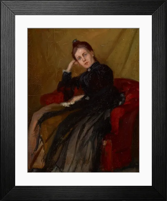 Framed Print : Marie Stark (Mrs. Otto Stark), 1887. Creator: Otto Stark Framed Print : Marie Stark (Mrs. Otto Stark), 1887. Creator: Otto Stark