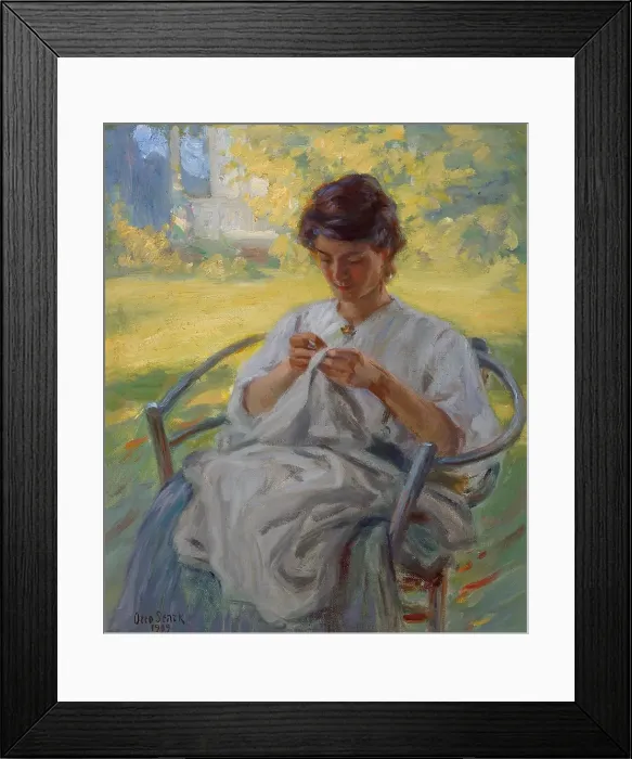 Framed Print : A Summer Morning, 1909. Creator: Otto Stark Framed Print : A Summer Morning, 1909. Creator: Otto Stark