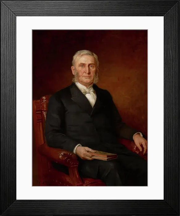 Framed Print : Portrait of Reverend Nathaniel A. Hyde, 1893. Creator: Theodore Clement Steele Framed Print : Portrait of Reverend Nathaniel A. Hyde, 1893. Creator: Theodore Clement Steele