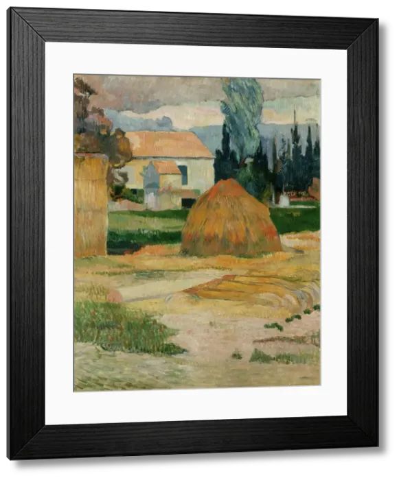 Framed Print : Landscape near Arles, 1888. Creator: Paul Gauguin Framed Print : Landscape near Arles, 1888. Creator: Paul Gauguin