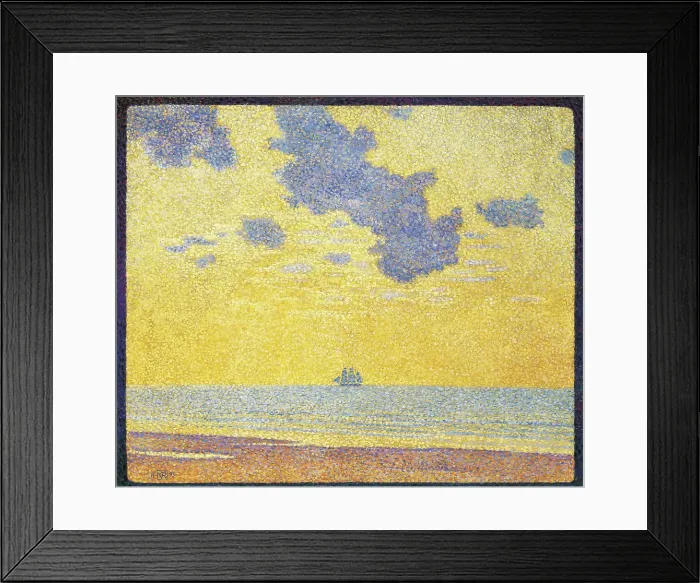 Framed Print : Big Clouds, 1893. Creator: Theo van Rysselberghe Framed Print : Big Clouds, 1893. Creator: Theo van Rysselberghe