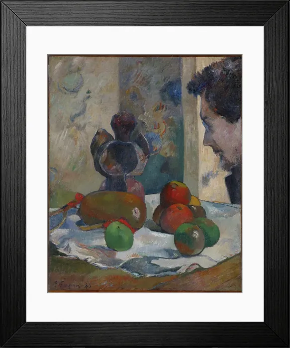 Framed Print : Still Life with Profile of Laval, 1886. Creator: Paul Gauguin Framed Print : Still Life with Profile of Laval, 1886. Creator: Paul Gauguin