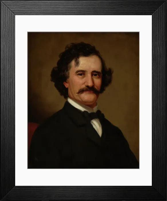 Framed Print : Portrait of a Man, about 1878. Creator: Theodore Clement Steele Framed Print : Portrait of a Man, about 1878. Creator: Theodore Clement Steele
