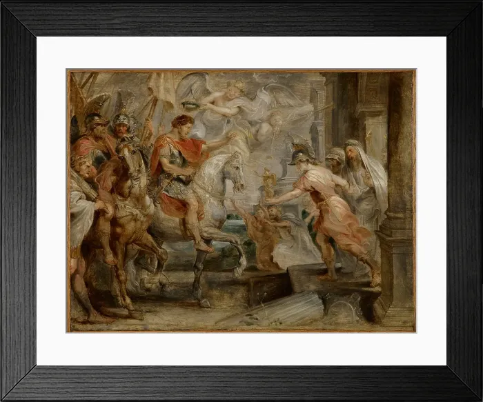 Framed Print : Triumphant Entry of Constantine into Rome, about 1621. Creator: Peter Paul Rubens Framed Print : Triumphant Entry of Constantine into Rome, about 1621. Creator: Peter Paul Rubens