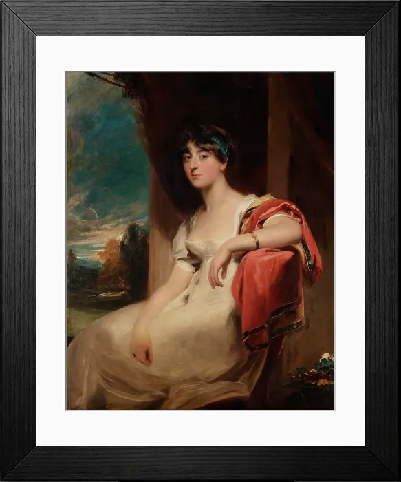 Framed Print : Miss Harriet Clements, about 1805. Creator: Thomas Lawrence Framed Print : Miss Harriet Clements, about 1805. Creator: Thomas Lawrence