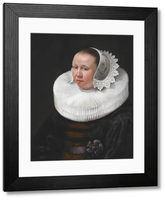 Framed Print : Portrait of a Woman, about 1625. Creator: Unknown Framed Print : Portrait of a Woman, about 1625. Creator: Unknown