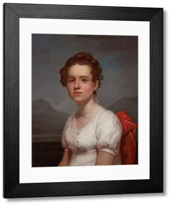 Framed Print : Portrait of Helen Miller (Mrs. Charles G. McLean), about 1806. Creator: Rembrandt Peale Framed Print : Portrait of Helen Miller (Mrs. Charles G. McLean), about 1806. Creator: Rembrandt Peale