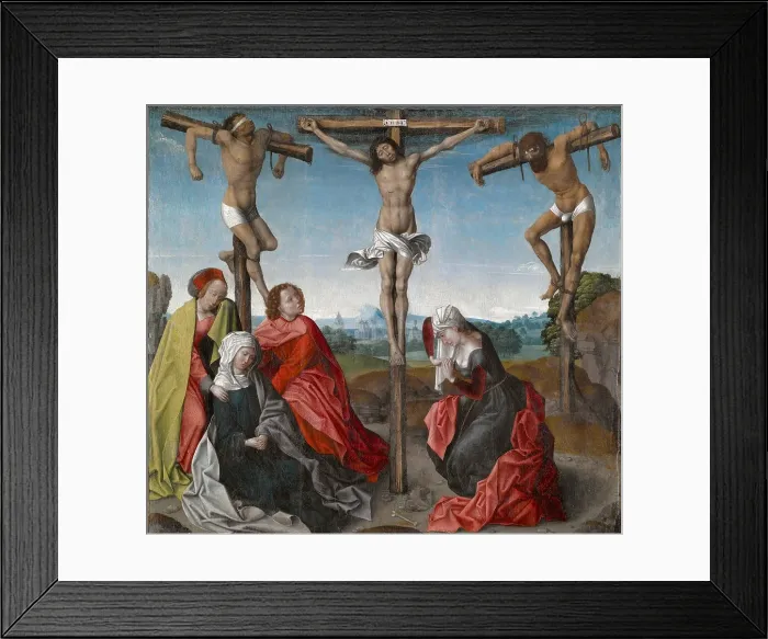Framed Print : Crucifixion, about 1475-1525. Creator: Rogier Van der Weyden Framed Print : Crucifixion, about 1475-1525. Creator: Rogier Van der Weyden