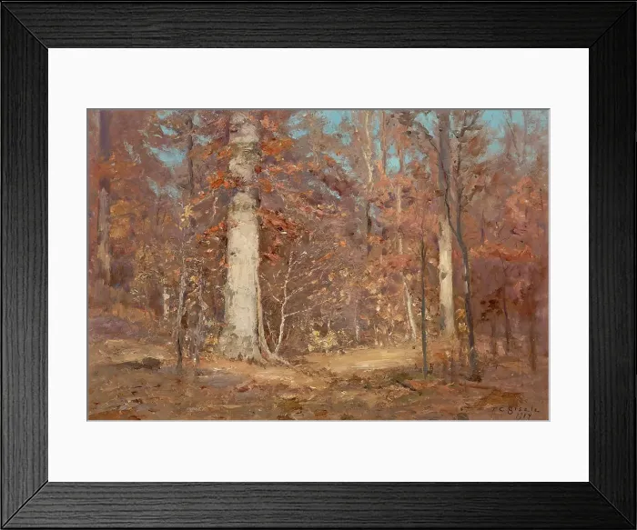 Framed Print : Landscape, 1909. Creator: Theodore Clement Steele Framed Print : Landscape, 1909. Creator: Theodore Clement Steele