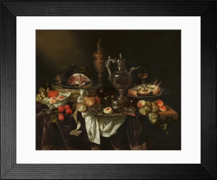 Framed Print : Banquet Still Life, c1640-1690. Creator: Abraham van Beyeren Framed Print : Banquet Still Life, c1640-1690. Creator: Abraham van Beyeren