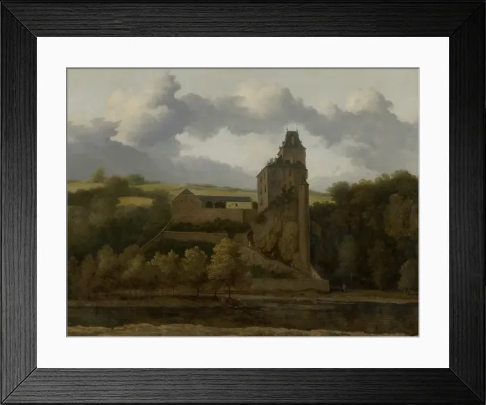Framed Print : View of Montjardin Castle. Creator: Allart van Everdingen Framed Print : View of Montjardin Castle. Creator: Allart van Everdingen