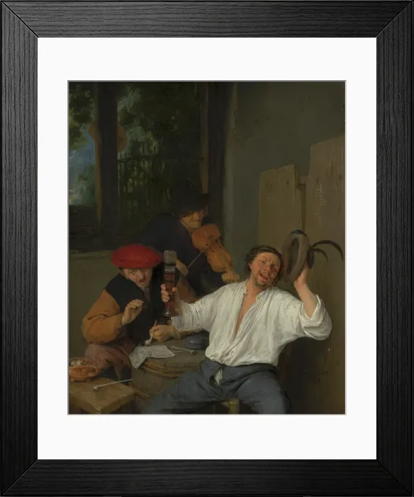Framed Print : The Merry Drinkers. Creator: Adriaen van Ostade Framed Print : The Merry Drinkers. Creator: Adriaen van Ostade