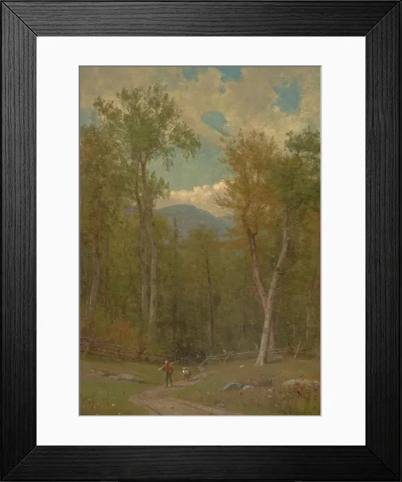 Framed Print : Landscape, about 1886. Creator: Worthington Whittredge Framed Print : Landscape, about 1886. Creator: Worthington Whittredge