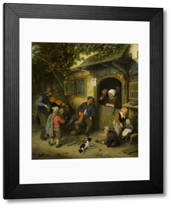 Framed Print : The Fiddler. Creator: Adriaen van Ostade