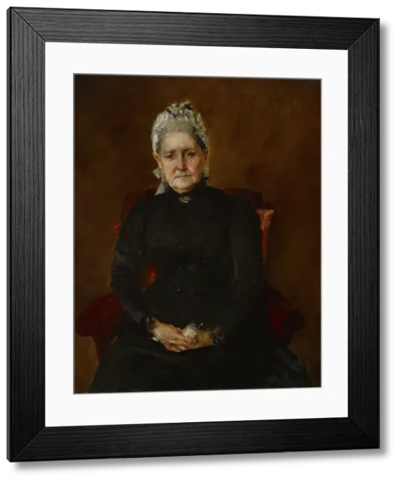 Framed Print : Portrait of My Mother (Sarah Swaim Chase), 1892. Creator: William Merritt Chase Framed Print : Portrait of My Mother (Sarah Swaim Chase), 1892. Creator: William Merritt Chase