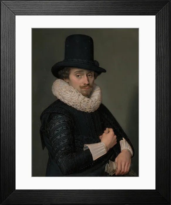 Framed Print : Adriaen van de Venne - Self-Portrait, c.1615-1618. Creator: Adriaen van de Venne Framed Print : Adriaen van de Venne - Self-Portrait, c.1615-1618. Creator: Adriaen van de Venne