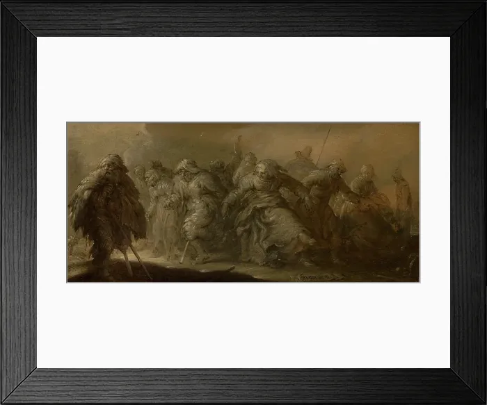 Framed Print : Dancing Beggars. Creator: Adriaen van de Venne Framed Print : Dancing Beggars. Creator: Adriaen van de Venne