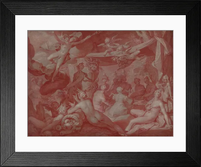 Framed Print : Feast of the Gods, possibly the Feast at the Wedding of Peleus and Thetis. Creator: Abraham Bloemaert Framed Print : Feast of the Gods, possibly the Feast at the Wedding of Peleus and Thetis. Creator: Abraham Bloemaert