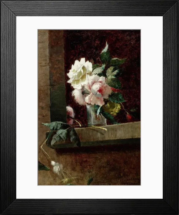 Framed Print : Italian Roses, about 1887. Creator: William Henry Hilliard Framed Print : Italian Roses, about 1887. Creator: William Henry Hilliard