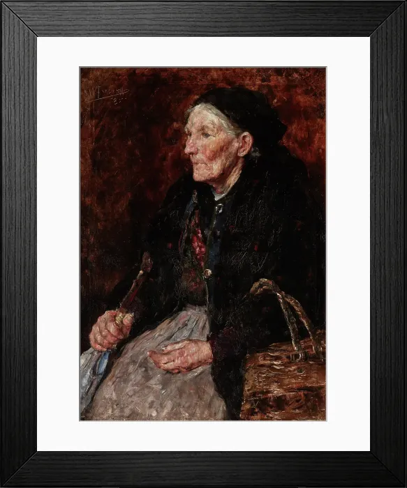 Framed Print : Old Market Woman, 1885. Creator: William Forsyth Framed Print : Old Market Woman, 1885. Creator: William Forsyth