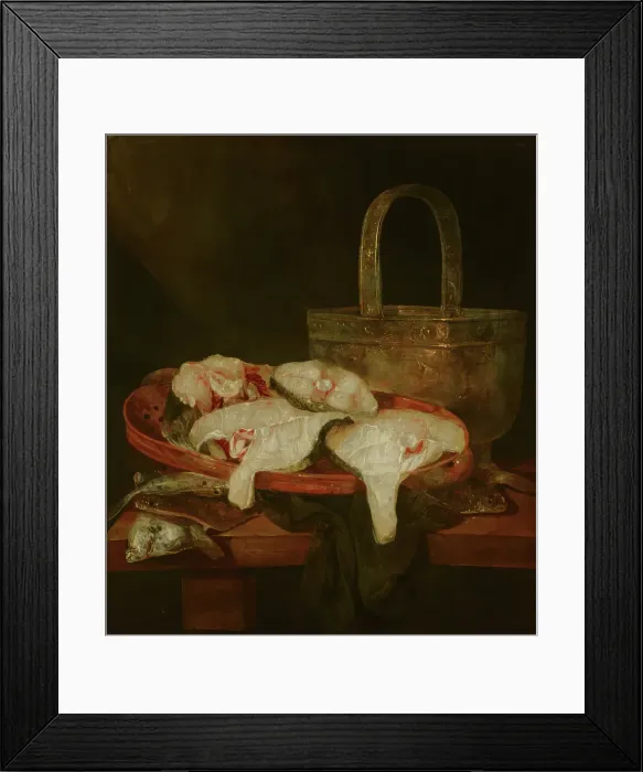 Framed Print : Fish Still Life, c1640-1690 Creator: Abraham van Beyeren Framed Print : Fish Still Life, c1640-1690 Creator: Abraham van Beyeren