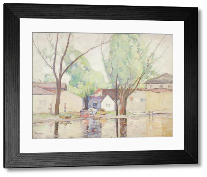 Framed Print : Waterside, 1933. Creator: William Forsyth Framed Print : Waterside, 1933. Creator: William Forsyth