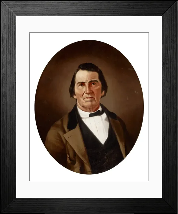 Framed Print : Moses Swaim, about 1866. Creator: William Merritt Chase Framed Print : Moses Swaim, about 1866. Creator: William Merritt Chase