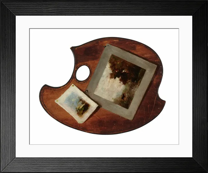 Framed Print : Painting on palette, date unknown, c1875-1935. Creator: William Forsyth Framed Print : Painting on palette, date unknown, c1875-1935. Creator: William Forsyth
