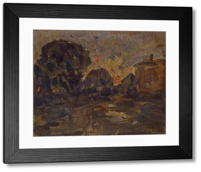 Framed Print : Landscape Sketch: At Twilight, 1875-1935. Creator: William Forsyth Framed Print : Landscape Sketch: At Twilight, 1875-1935. Creator: William Forsyth