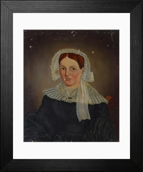 Framed Print : Portrait of Eliza Worthington Moore, about 1840. Creator: William Unthank Framed Print : Portrait of Eliza Worthington Moore, about 1840. Creator: William Unthank