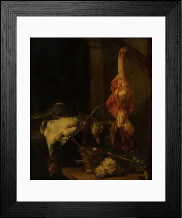 Framed Print : Still Life with Game and Fowl, c1640-1690. Creator: Abraham van Beyeren Framed Print : Still Life with Game and Fowl, c1640-1690. Creator: Abraham van Beyeren