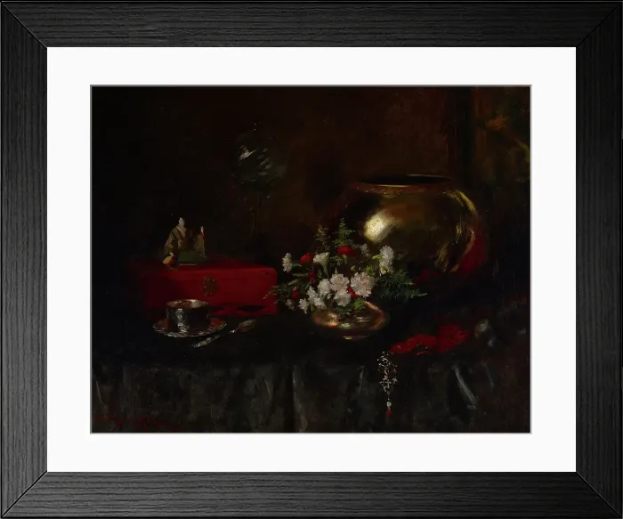 Framed Print : Still Life (Brass Bowl), about 1903. Creator: William Merritt Chase Framed Print : Still Life (Brass Bowl), about 1903. Creator: William Merritt Chase