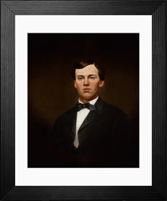 Framed Print : Portrait of William Gurley Munson, 1868. Creator: William Merritt Chase Framed Print : Portrait of William Gurley Munson, 1868. Creator: William Merritt Chase