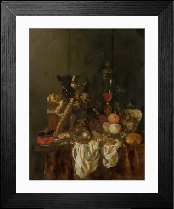 Framed Print : Sumptuous Still Life, 1655. Creator: Abraham van Beyeren Framed Print : Sumptuous Still Life, 1655. Creator: Abraham van Beyeren