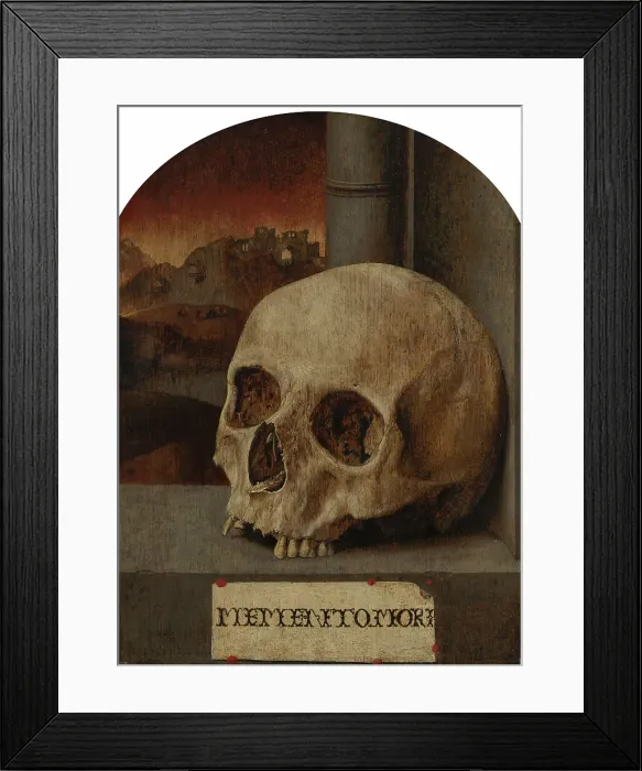 Framed Print : Vanitas Still Life, c17th century. Creator: Anon Framed Print : Vanitas Still Life, c17th century. Creator: Anon