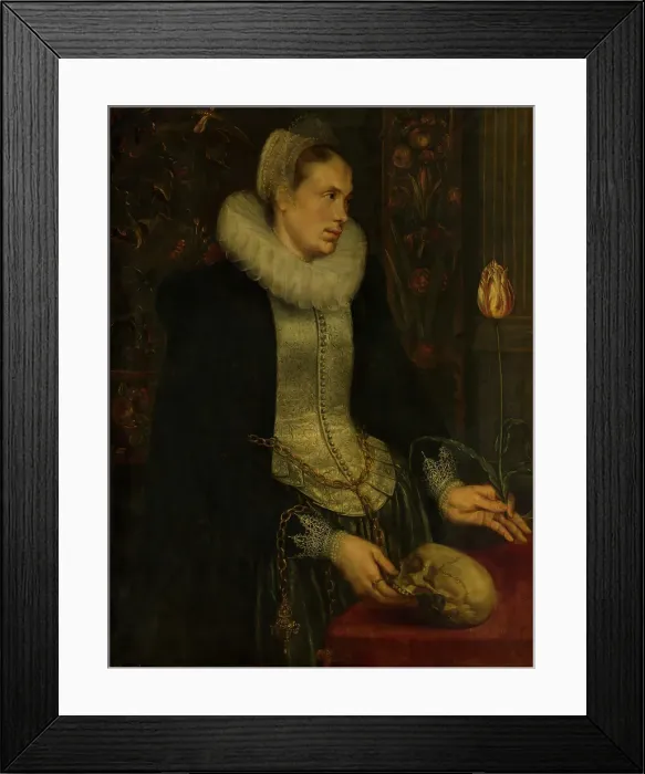 Framed Print : Portrait of a Lady. Creator: Anon Framed Print : Portrait of a Lady. Creator: Anon