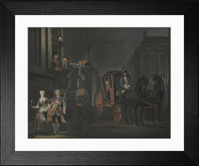 Framed Print : Ibant qui poterantt (Those who could, walked; those who could not, fell), c1720-1750. Creator: Cornelis Troost Framed Print : Ibant qui poterantt (Those who could, walked; those who could not, fell), c1720-1750. Creator: Cornelis Troost