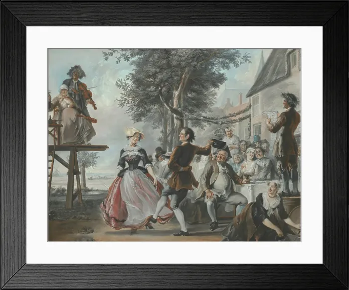 Framed Print : The Wedding of Kloris and Roosje, c1720-1750. Creator: Cornelis Troost Framed Print : The Wedding of Kloris and Roosje, c1720-1750. Creator: Cornelis Troost