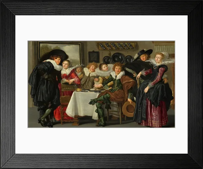Framed Print : Merry Company. Creator: Dirck Hals Framed Print : Merry Company. Creator: Dirck Hals