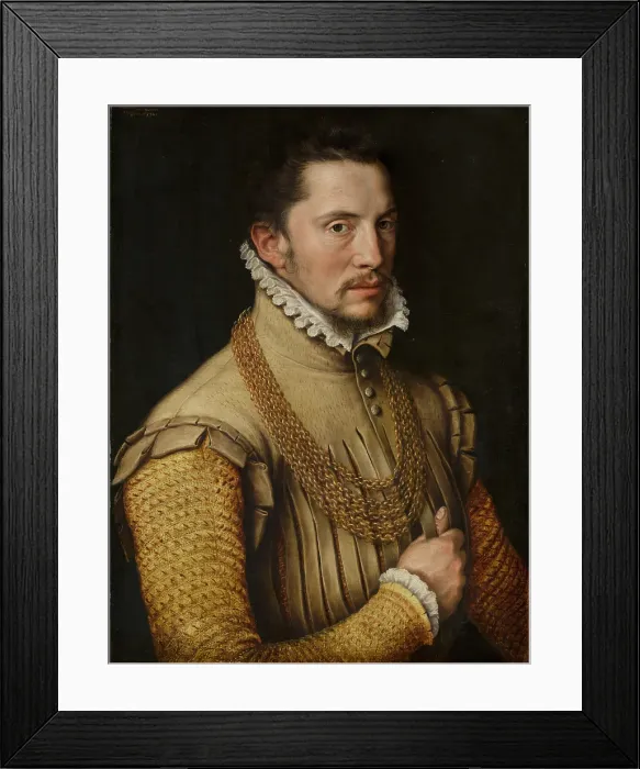 Framed Print : Portrait of a Man. Creator: Antonis Mor Framed Print : Portrait of a Man. Creator: Antonis Mor