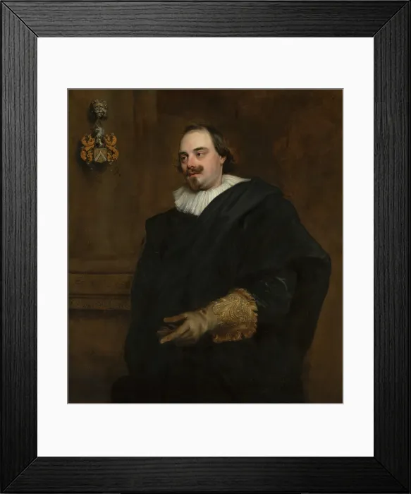 Framed Print : Portrait of Peeter Stevens (c.1590-1668). Creator: Anthony van Dyck Framed Print : Portrait of Peeter Stevens (c.1590-1668). Creator: Anthony van Dyck