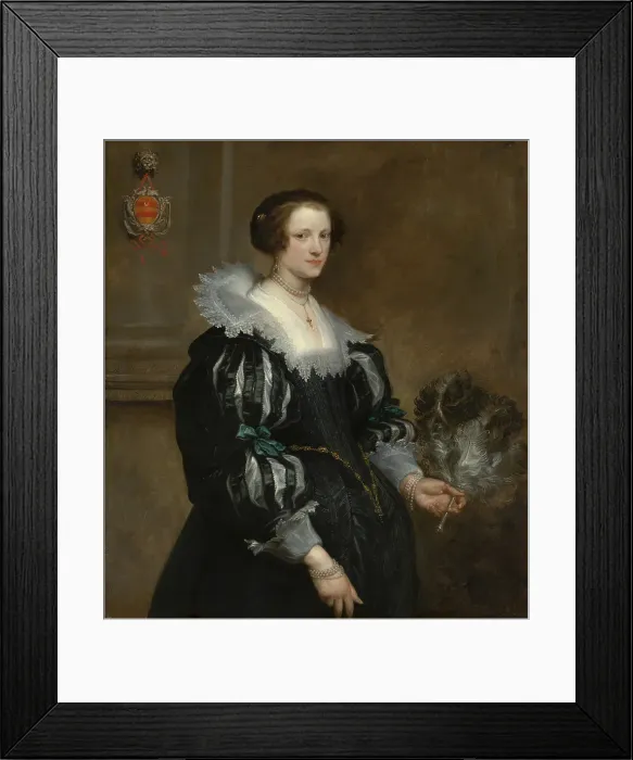 Framed Print : Portrait of Anna Wake (1605-before 1669). Creator: Anthony van Dyck Framed Print : Portrait of Anna Wake (1605-before 1669). Creator: Anthony van Dyck