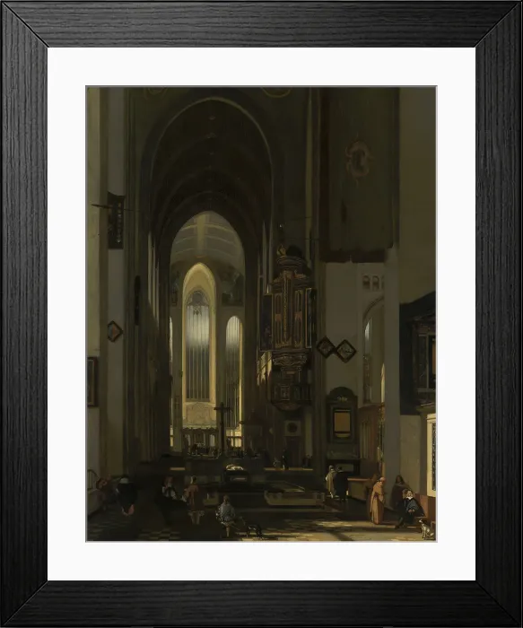 Framed Print : Interior of an Imaginary Catholic Church. Creator: Emanuel de Witte Framed Print : Interior of an Imaginary Catholic Church. Creator: Emanuel de Witte