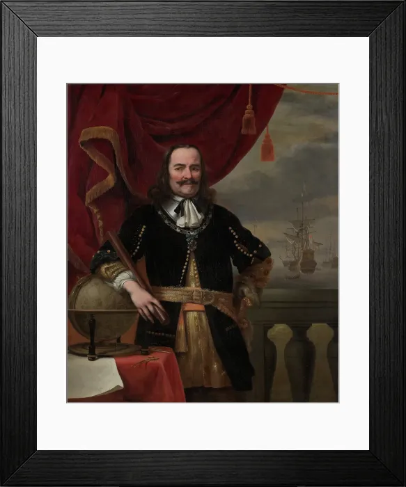 Framed Print : Portrait of Michiel de Ruyter (1607-1676), c1650s. Creator: Ferdinand Bol Framed Print : Portrait of Michiel de Ruyter (1607-1676), c1650s. Creator: Ferdinand Bol