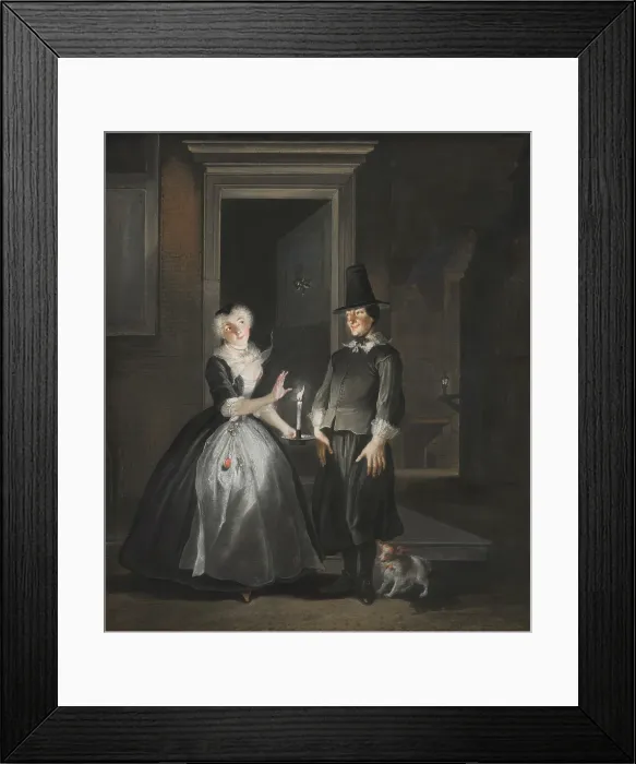 Framed Print : Reinier Adriaansz's Declaration of Love, c1720-1750. Creator: Cornelis Troost Framed Print : Reinier Adriaansz's Declaration of Love, c1720-1750. Creator: Cornelis Troost