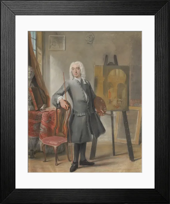Framed Print : Self-Portrait, c1720s. Creator: Cornelis Troost Framed Print : Self-Portrait, c1720s. Creator: Cornelis Troost