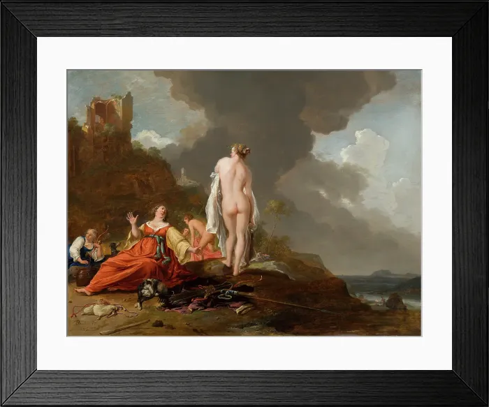 Framed Print : Landscape with Nymphs (and Diana?), c1620-1650. Creator: Bartholomeus Breenbergh Framed Print : Landscape with Nymphs (and Diana?), c1620-1650. Creator: Bartholomeus Breenbergh