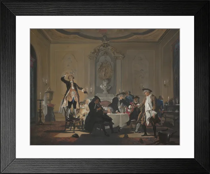 Framed Print : Rumor erat in casa (There was a commotion in the house), c1720-1750. Creator: Cornelis Troost Framed Print : Rumor erat in casa (There was a commotion in the house), c1720-1750. Creator: Cornelis Troost